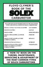 Floyd Clymer's Book of the Solex Carburetor - Paperback