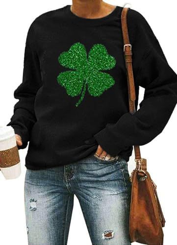 Womens Printed Long Sleeve Pullover Top