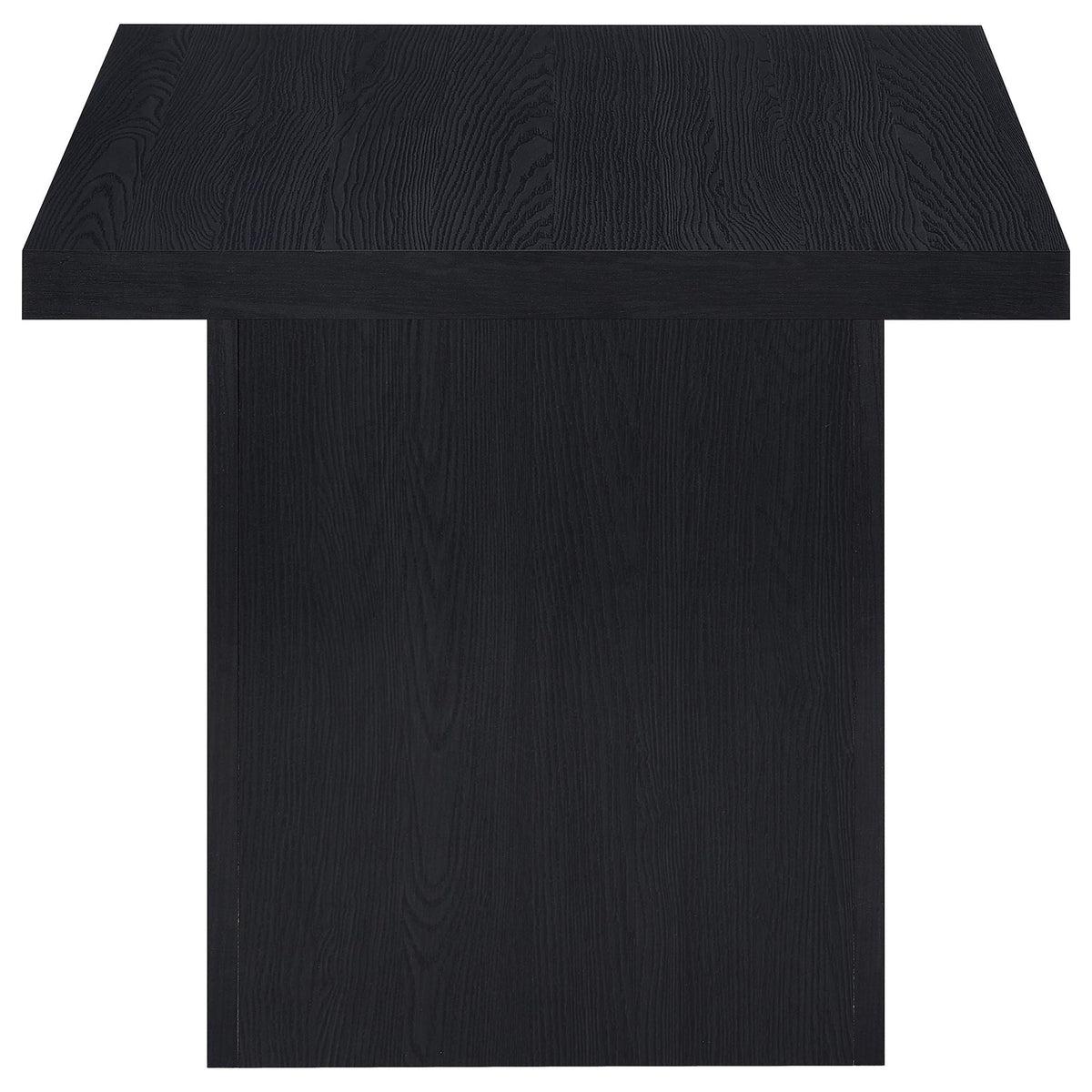 Max 2-piece Rectangular Coffee and End Table Set Black