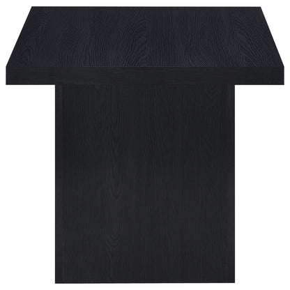 Max 2-piece Rectangular Coffee and End Table Set Black