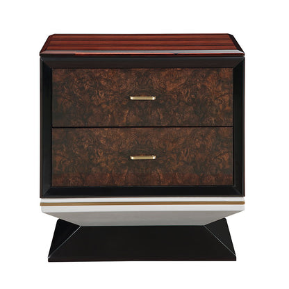 Jamonica - Nightstand With 2 Drawers - Dark Brown