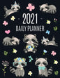 Raccoon Daily Planner 2021: Pretty Organizer for All Your Weekly Appointments For School, Office, College, Work, or Family Home With Monthly Sprea - Paperback