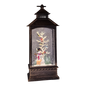 Lighted Spinning Waterglobe Lantern - Frosty and Friends