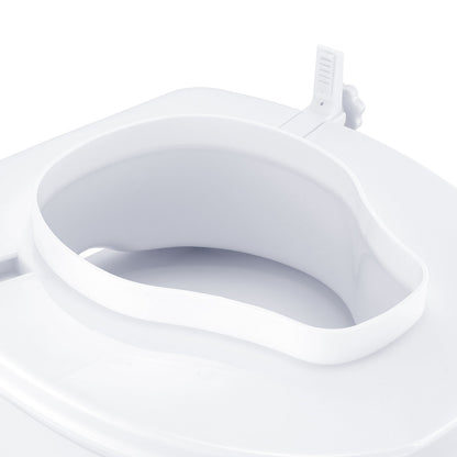 Raised Toilet Seat 4 In Height Polypropylene Universal Screw Lock 300 LB