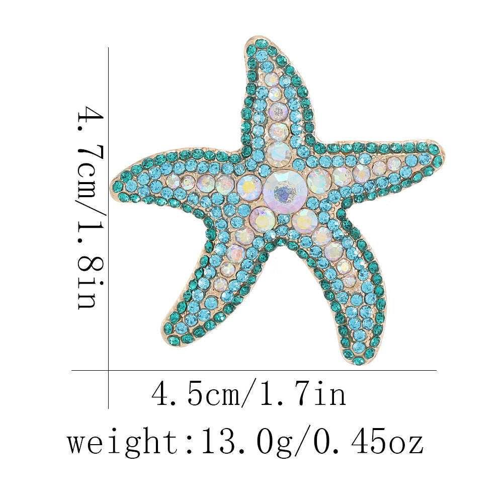 Best-selling Rhinestone Sea Turtle And Octopus Brooch