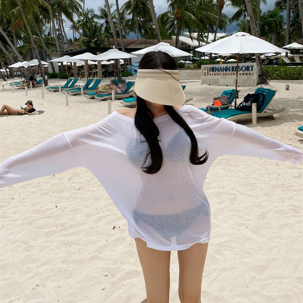 Womens Swimwear Beach Vacation Cover-Up