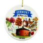 Vermont State Themes Ornament