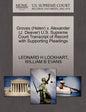 Groves (Helen) V. Alexander (J. Deaver) U.S. Supreme Court Transcript of Record with Supporting Pleadings - Paperback