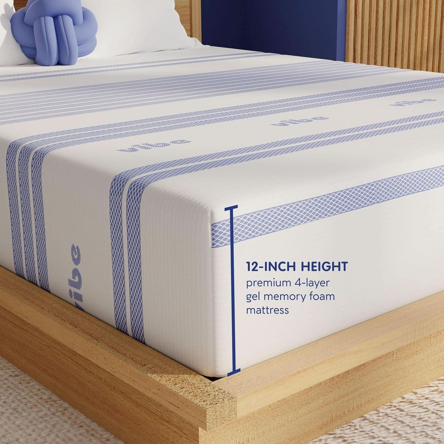 Gel Memory Foam Mattress Certipur US Certified Twelve Inches