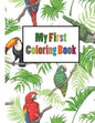 My First Coloring Book: Paint by Sticker Kids Zoo Animals - Paperback
