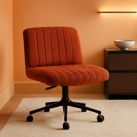 Orange Pocket Spring Office Chair For Computer Desk