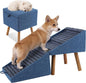 Dog Stairs for Couch 2 in 1 Foldable Pet Steps Ottoman Non Slip