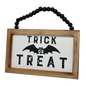 Wooden Hanging 8 Inch Sign - Trick or Treat