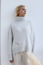 Back To School Sweater - Basic Bae Turtleneck Dropped Shoulder Long Sleeve Sweater