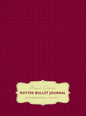 Large 8.5 x 11 Dotted Bullet Journal (Red Wine #20) Hardcover - 245 Numbered Pages - Hardcover