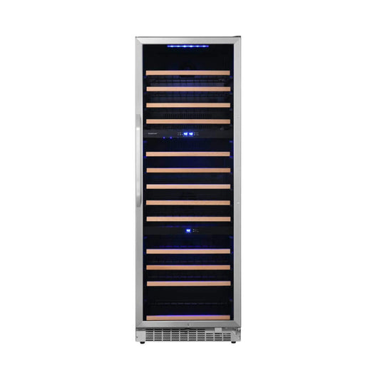 Edgestar 24-Inch Wide 131 Bottle Capacity Built-In Triple Zone Wine Cooler (SAK65891)