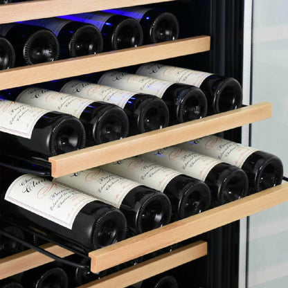 Edgestar 24-Inch Wide 151 Bottle Capacity Freestanding Single Zone Wine Cooler With Even Cooling Technology (SAK30756)