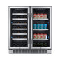 Edgestar 30-Inch Wide 28 Bottle Built In Dual Zone Beverage Center With 86 Can Capacity (SAK35972)