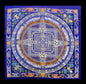 72CM Tibetan Ethnic Style Embroidered Brocade Tablecloth Household Indoor Buddhist Hall Offering Ornaments Religious Article
