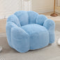 Lotus Bean Bag Sofa Chair | No-Assembly Memory Foam Lounger with Pull Ring & Anti-Fouling Fabric — 6 Colors