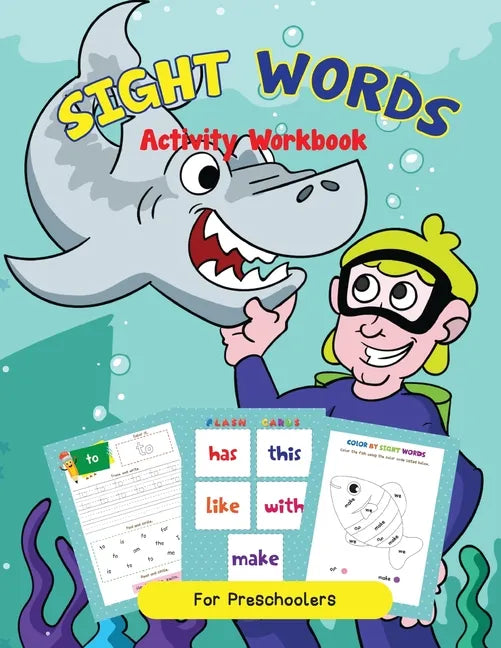 Site Words Activity Workbook For K-1st Grade For Reading Success! - Paperback