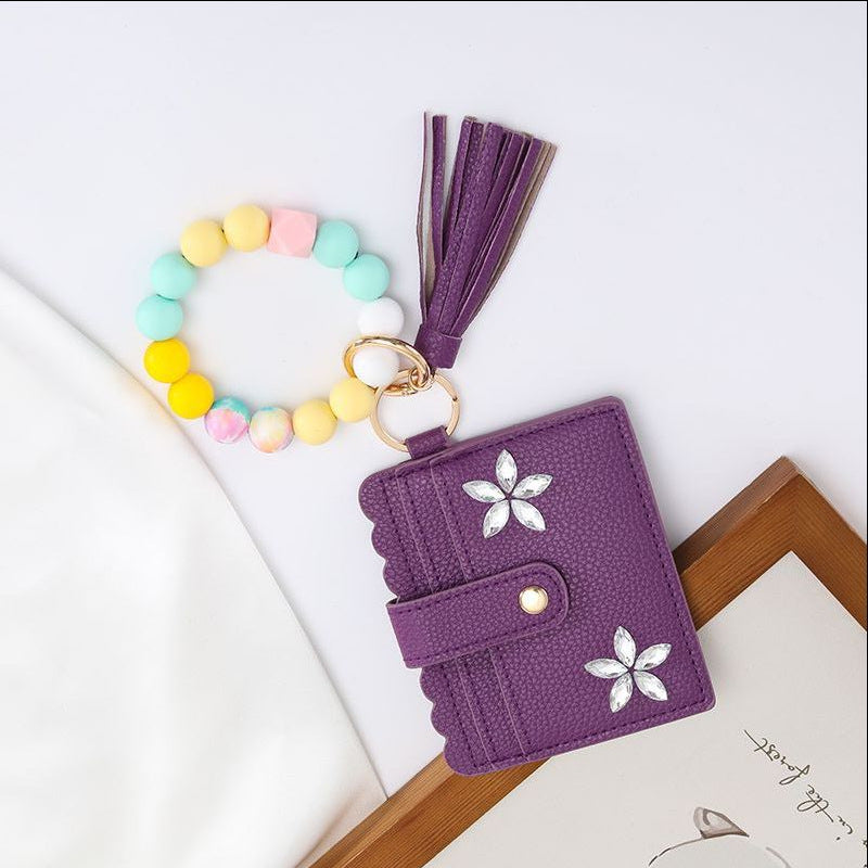 Creative Silicone Bead Wrist Anti-Lost Coin Purse