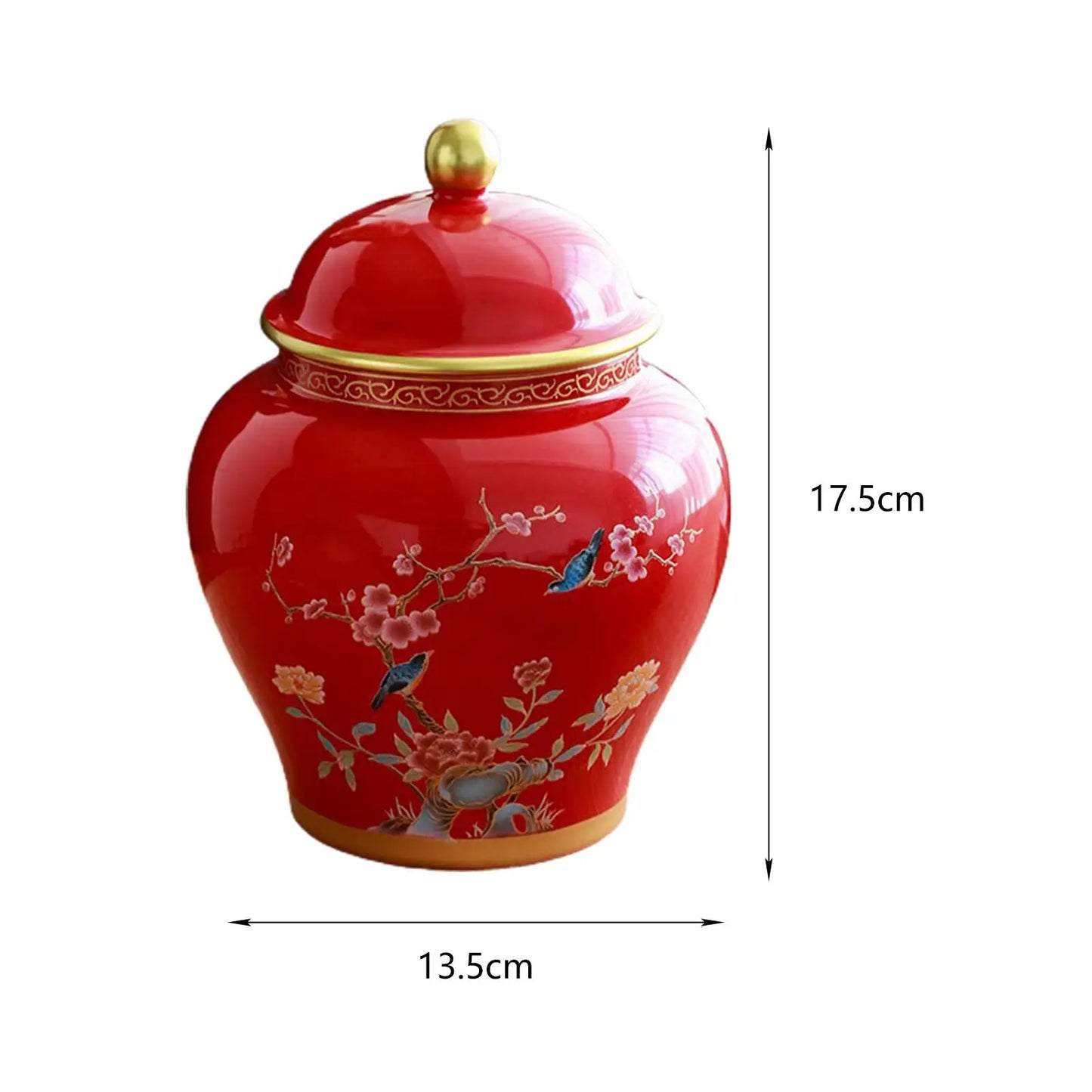 Decorative Porcelain Ginger Jar D