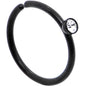 20G 5/16 Clear Gem Black IP Seamless Circular Ring