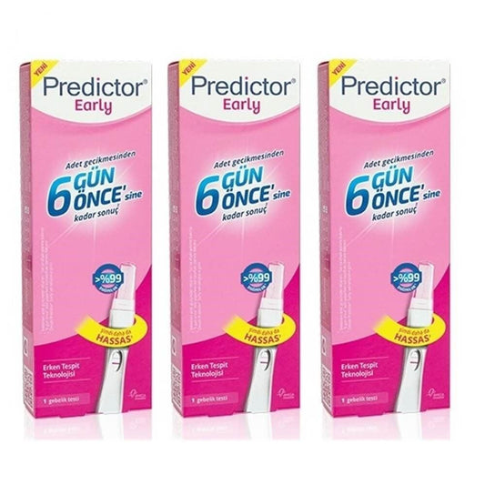 Predictor Early Detection Pregnancy Test Kit 3-Test Pack for Women