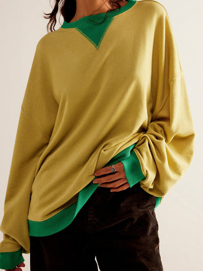 Women's Contrast Trim Sweatshirt