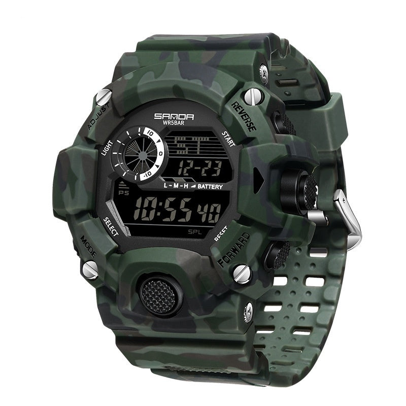 Multi-functional Camouflage Series Outdoor Sports Electronic Watch
