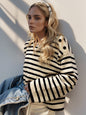 Women's Striped Knit Sweater
