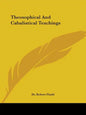 Theosophical and Cabalistical Teachings - Paperback