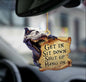Car Pendant Sleeping Dog Angel Home Decor Acrylic Showcase Hanging Ornaments For Doors