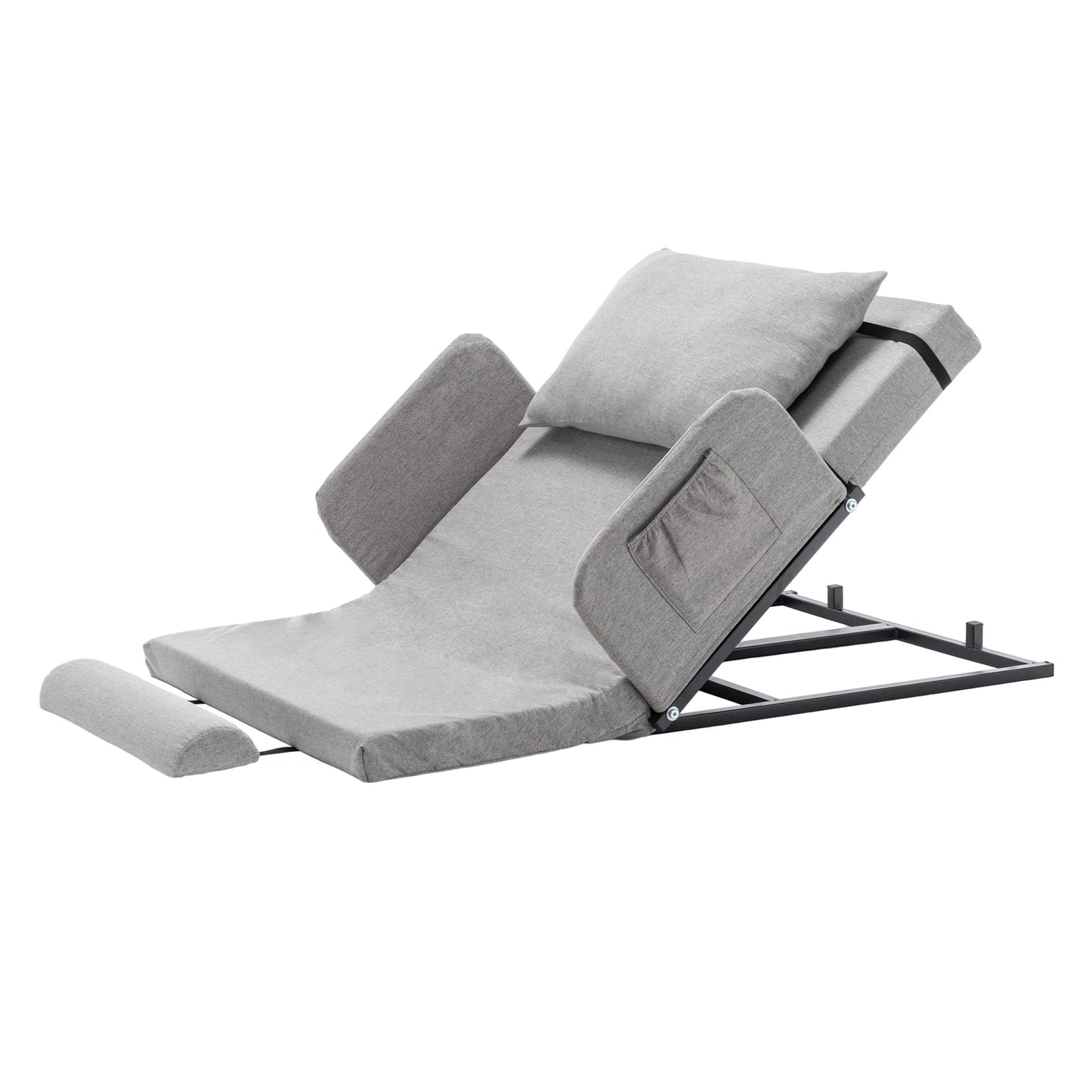 Bed Backrest Electric Adjustable 68 Degree Safety Rails Washable 300 LB