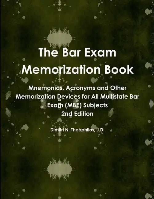 The Bar Exam Memorization Book - Paperback