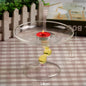 Model Room Soft Dressing Table Glass Jewelry Fruit Plate