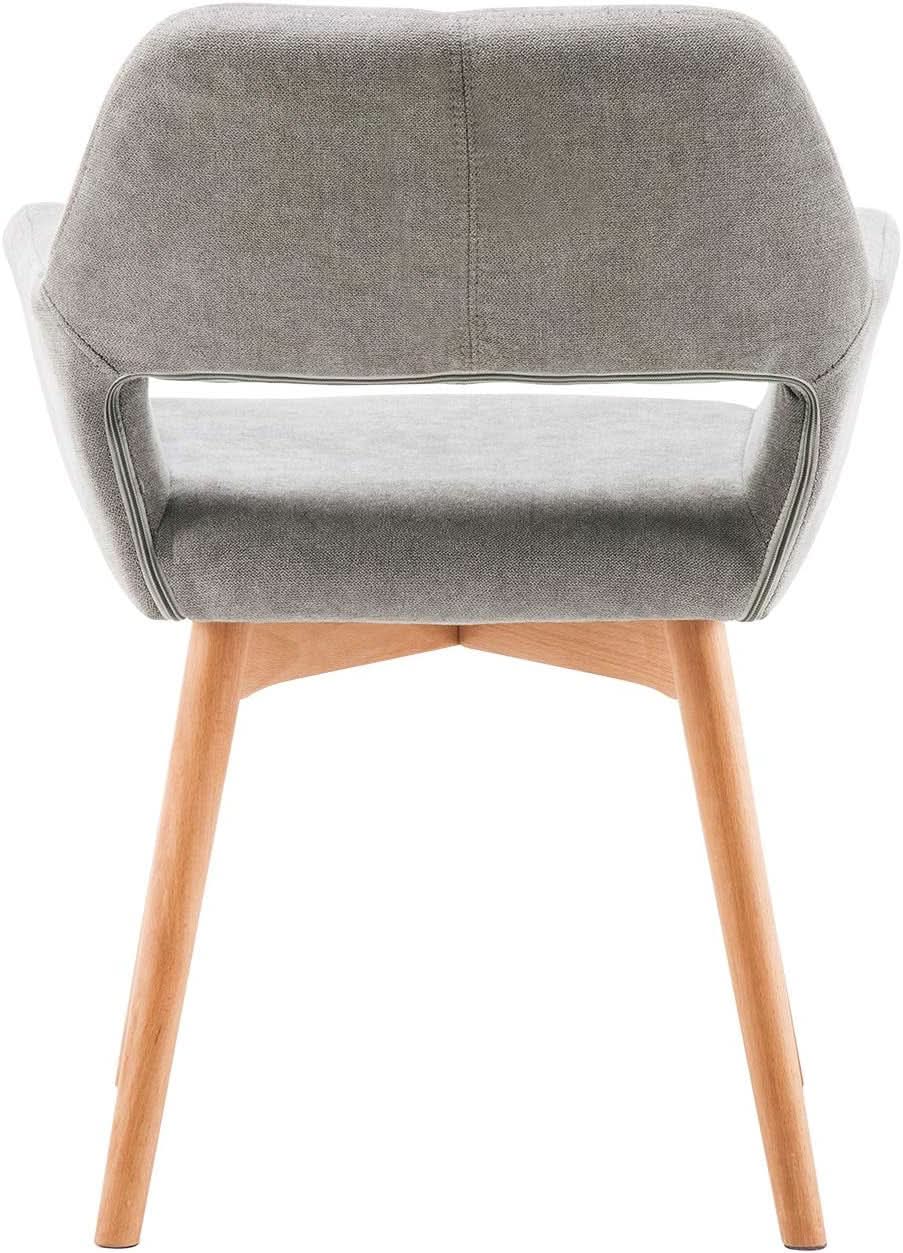 Mid Century Modern Upholstered Accent Chair Gray No Wheels