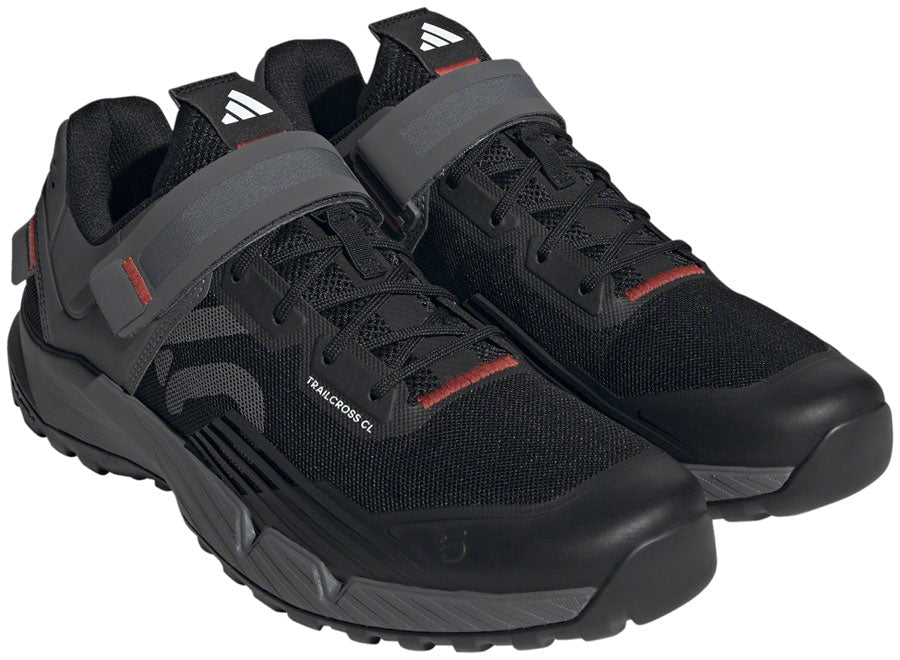 Five Ten Trailcross Mountain Clipless Shoes - Men's Core BLK/Gray Three/Red 12.5