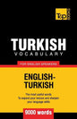 Turkish vocabulary for English speakers - 9000 words - Paperback