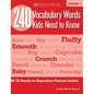 240 Vocabulary Words Kids Need to Know: Grade 1 - Paperback