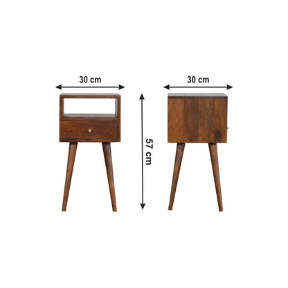 Solid Wood Mini Nightstand