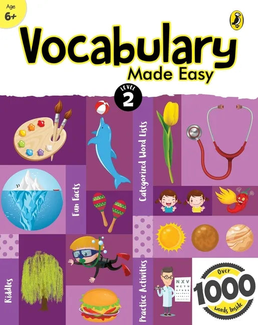 Vocabulary Made Easy Level 2: Fun, Interactive English Vocab Builder, Activity & Practice Book with Pictures for Kids 6+, Collection of 1000+ Everyday - Paperback