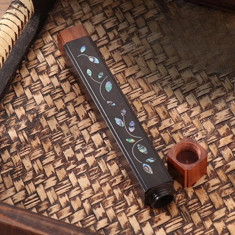 Creative Wooden Square Incense Box with Incense Plug Aromatherapy Tools