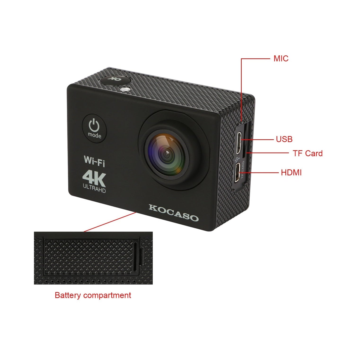 4K 6G+IR 170¡Lens Action Camera