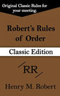 Robert's Rules of Order (Classic Edition) - Hardcover