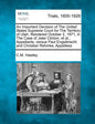 An Important Decision of the United States Supreme Court for the Territory of Utah, Rendered October 2, 1871, in the Case of Jeter Clinton, Et Al., Ap - Paperback