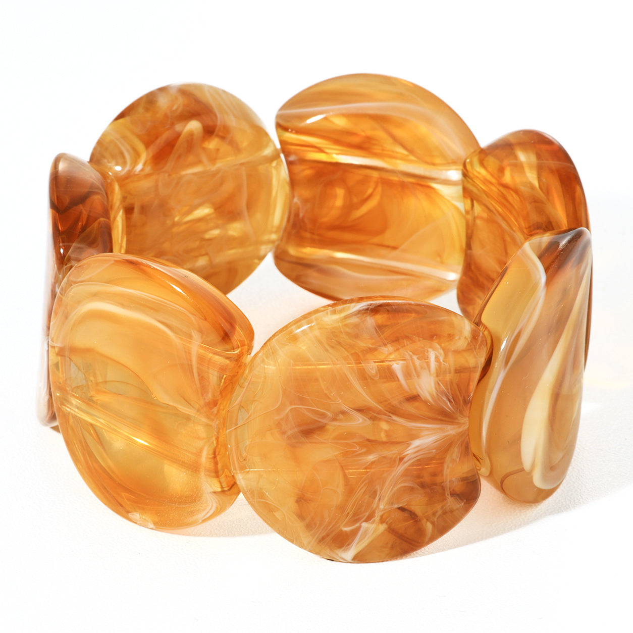 Irregular-shaped Resin Bracelet For Women