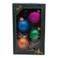 Krebs Value Glass Ornament 4 pack - Neon Drip