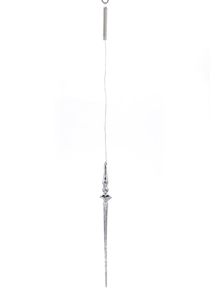 Glass LED Icicle Ornament